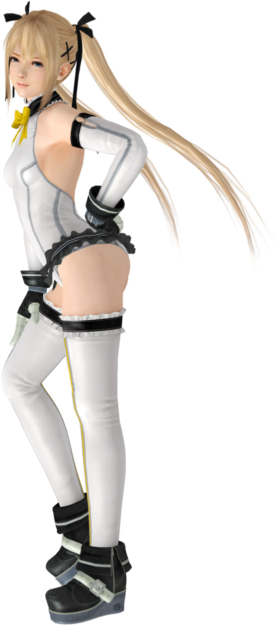 Dead Or Alive Dead Or Alive 5 Marie Rose Gothic Lolita - Dead Or Alive Marie Rose Render (638x1253), Png Download