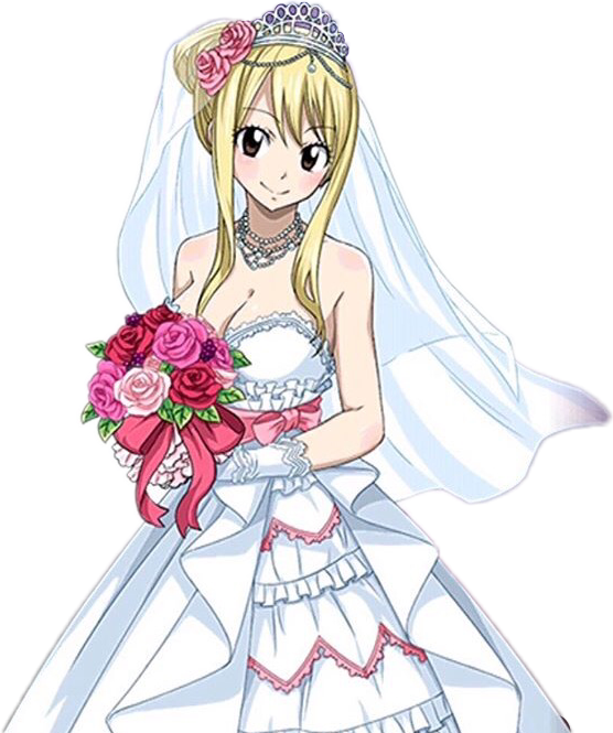 Lucyheartfilia Fairytail Wedding Cute Pretty Freetoedit - Fairy Tail Nalu Wedding (556x665), Png Download