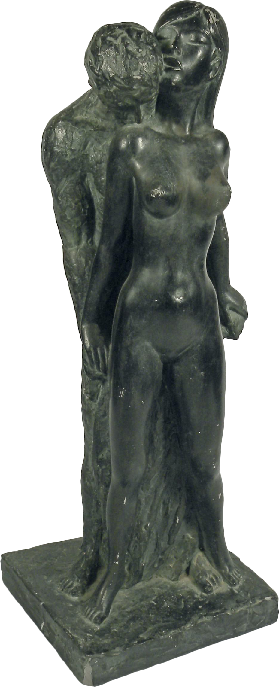 Vintage Embrace Sculpture Chairish - Sculpture (1031x2540), Png Download
