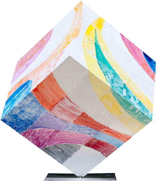 285 Cube Abstract Fantasy - Creative Arts (550x637), Png Download