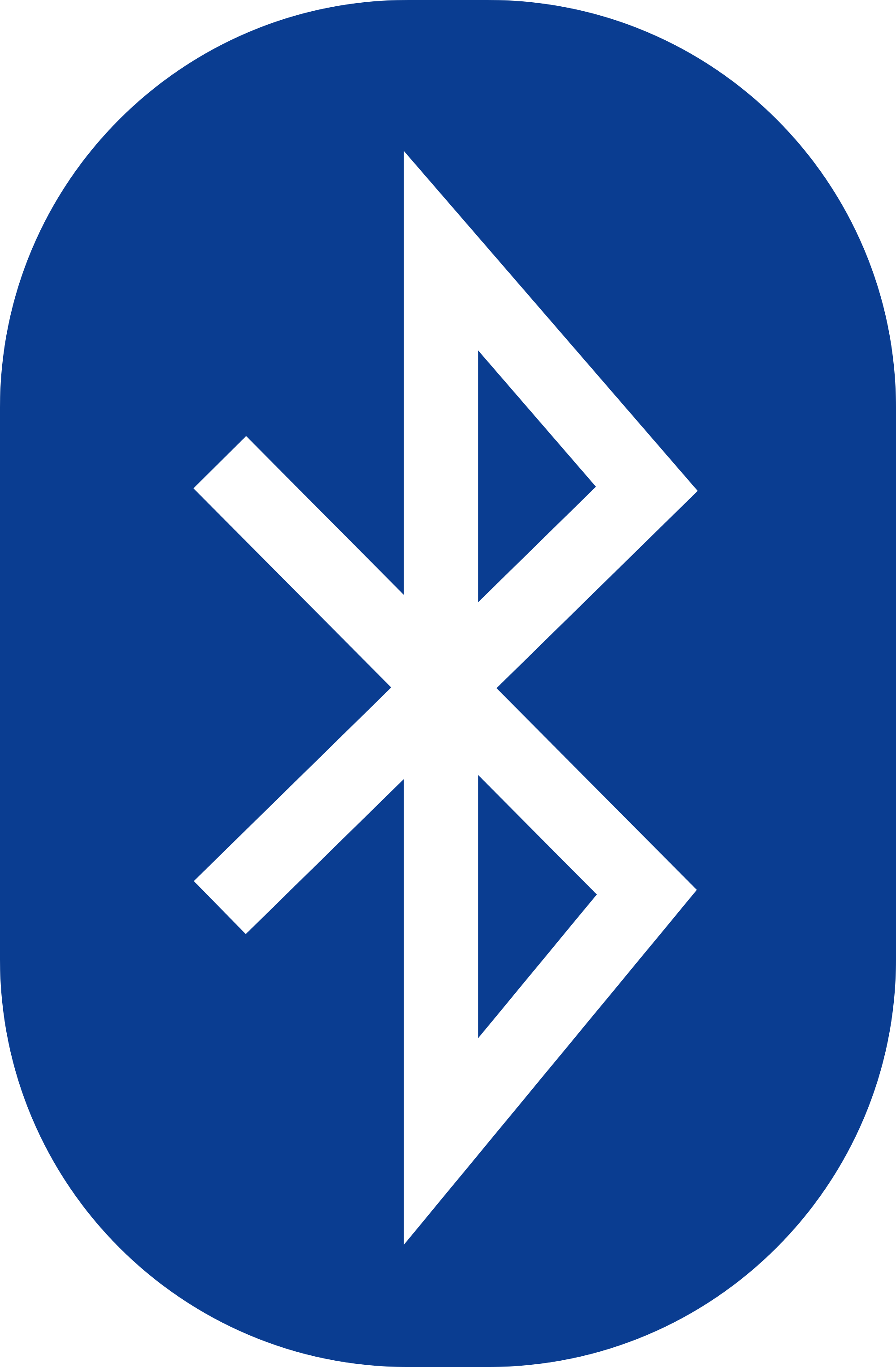 20 Most Common Symbols And Images - Bluetooth Logo Png (2000x3051), Png Download