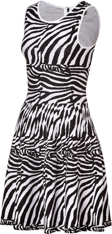 The Issa Zebra Knit Dress - Sweater (383x800), Png Download