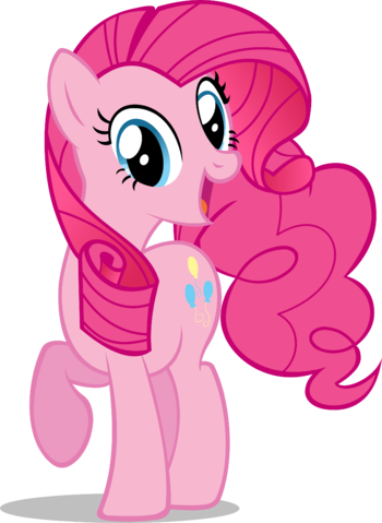 1117743 Safe Solo Pinkie Pie Rarity Cute Vector Simple - My Little Pony Transparent Background (350x479), Png Download