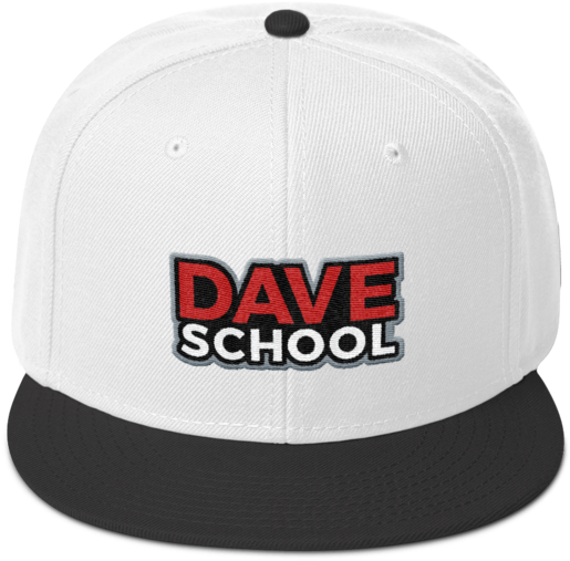 Dave School Snapback Hat - Baseball Cap (600x600), Png Download