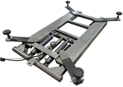 Titan Lifts Mid Rise Scissor Lift Png Rise Scissor - Moving Car Lift (500x375), Png Download