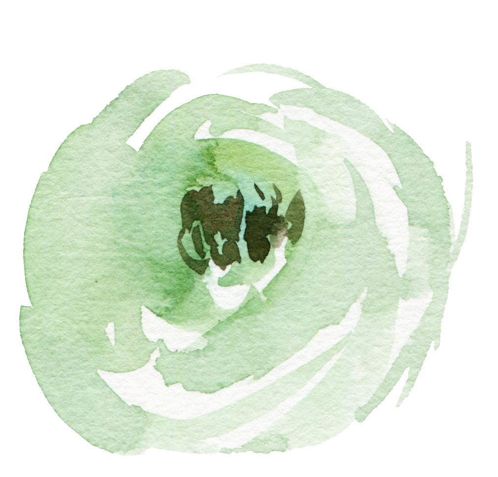 Green Watercolor Doodle Floral Transparent - Watercolor Painting (1024x986), Png Download