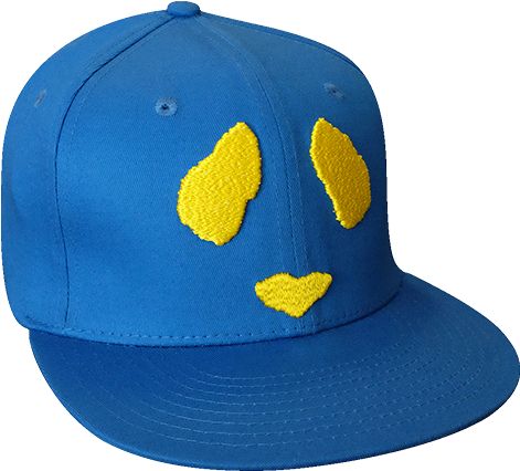 Blue/yellow Snapback (500x500), Png Download