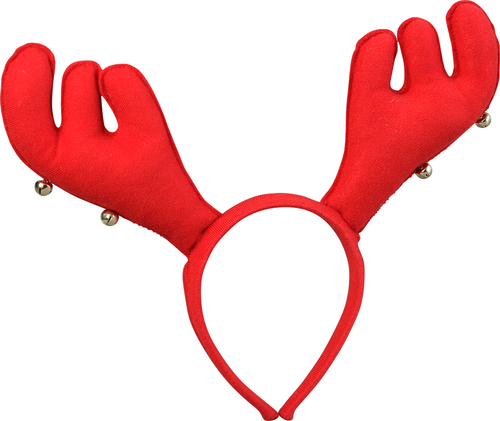Xmas Antlers Headband With Bells, , Large - Hårbøjle Med Gevir Og Bjælder (1004x846), Png Download