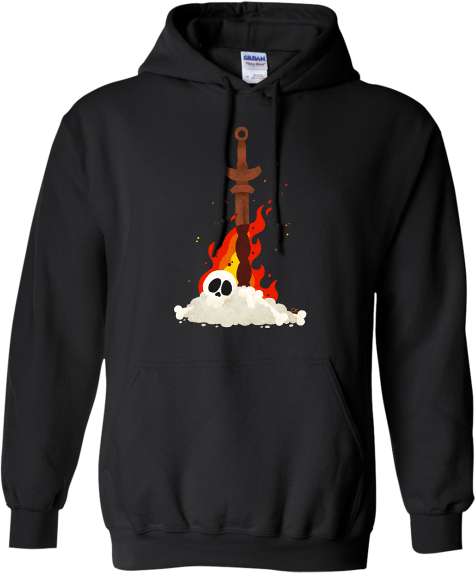Dark Souls Bonfire Lit 274 Darksoulsauto Hoodie - Black Stranger Things Hoodie (1155x1155), Png Download