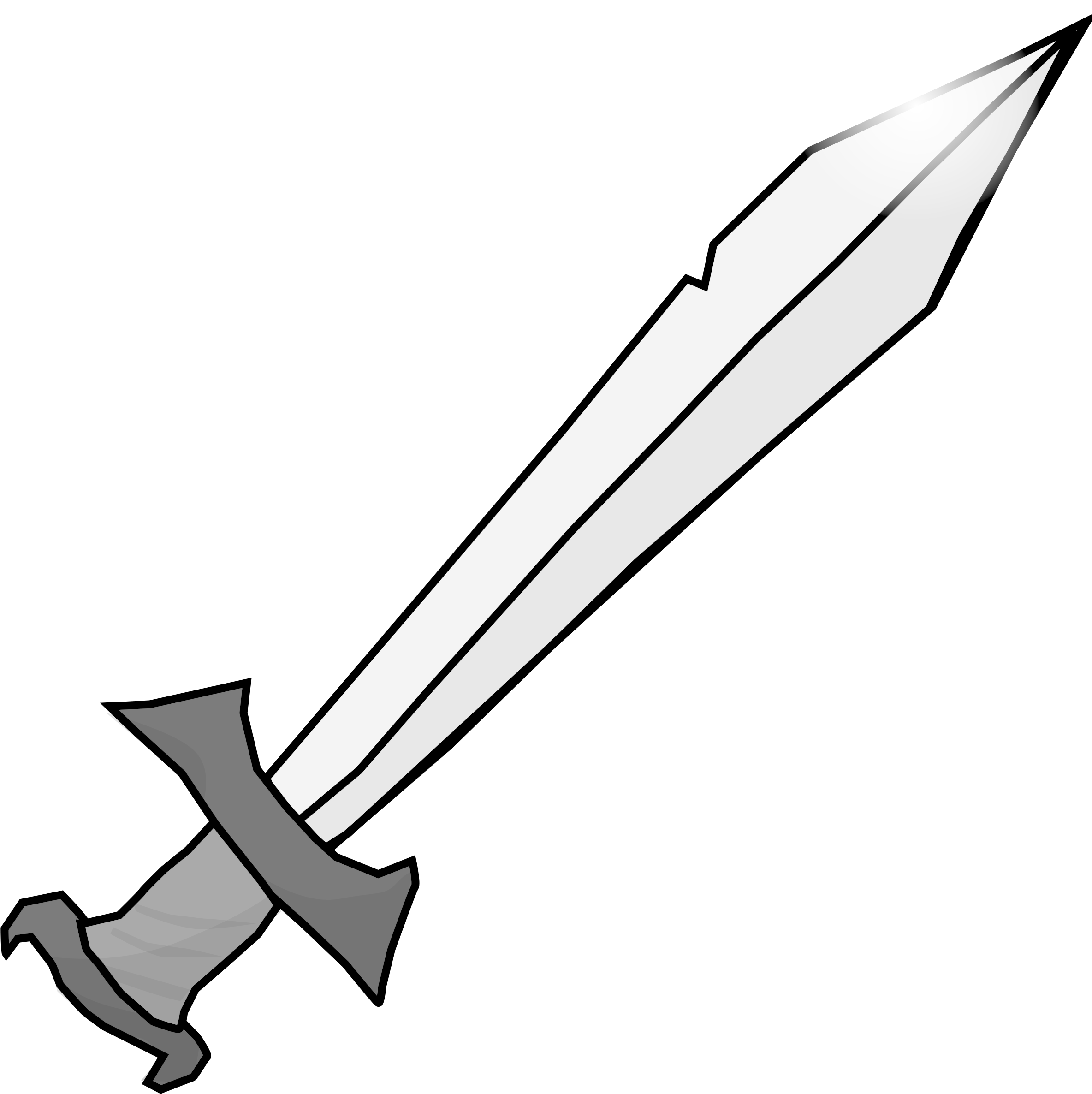 Clipart Sword Original - Clip Art Sword (2422x2400), Png Download
