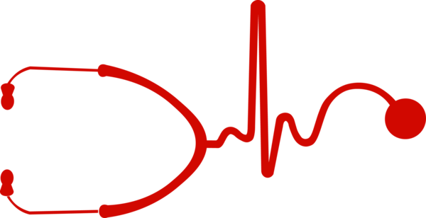 Stethoscope Ekg Vinyl Decal - Stethoscope Ekg Png (600x308), Png Download
