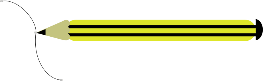 Line Drawing Yellow Art Angle - Clip Art (977x340), Png Download