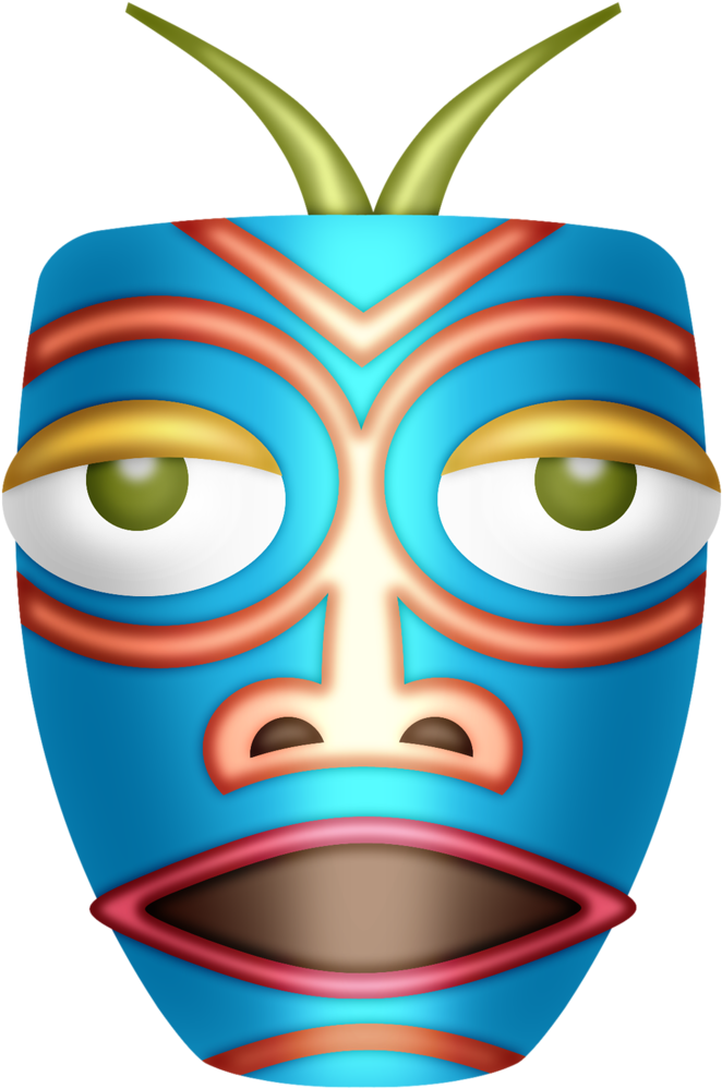 Hawaii Vector Mask - Hawaiana Dibujo De Aloha (683x1024), Png Download