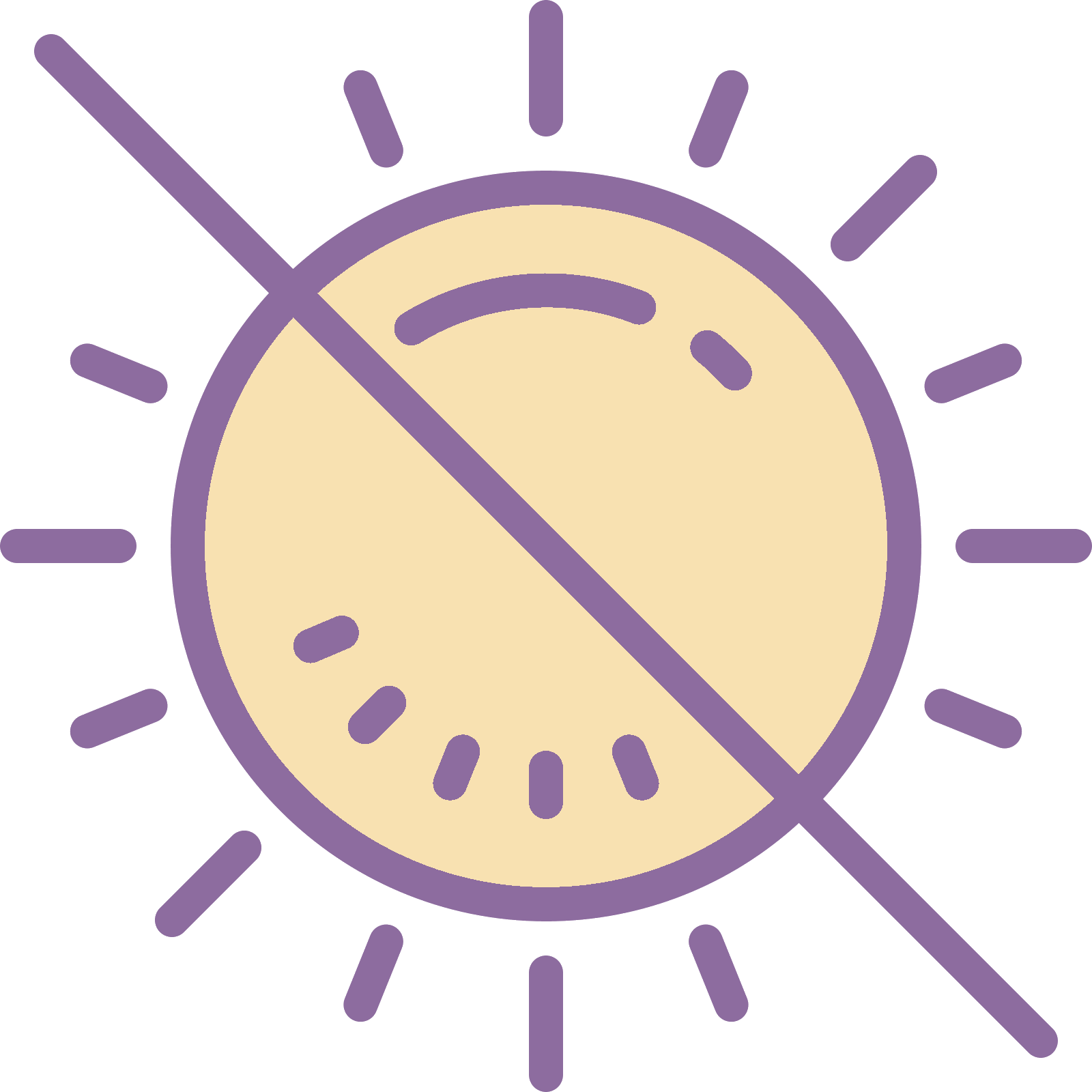 There Is A Circle With Ten Small Lines Radiating From - Big Ideas Icons (1600x1600), Png Download