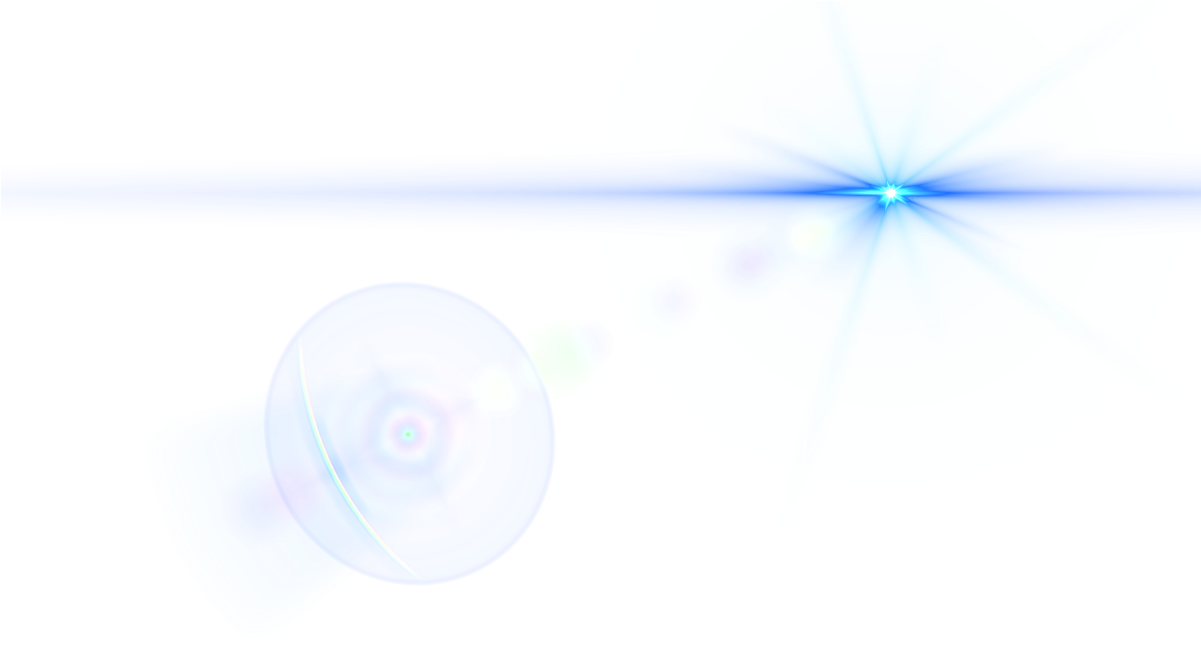Side Blue Lens Flare Png Image (1200x674), Png Download