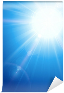 Blue Sky With Sun And Lens Flare Wall Mural • Pixers® - Lens Flare (400x400), Png Download