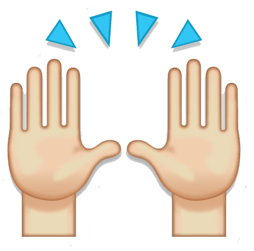 Season - Praise Hands Emoji Png (555x540), Png Download