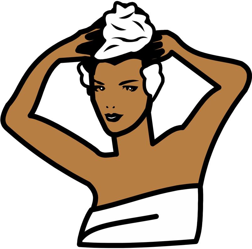 Hair Transparent Washing - Washing Hair Clip Art (802x800), Png Download