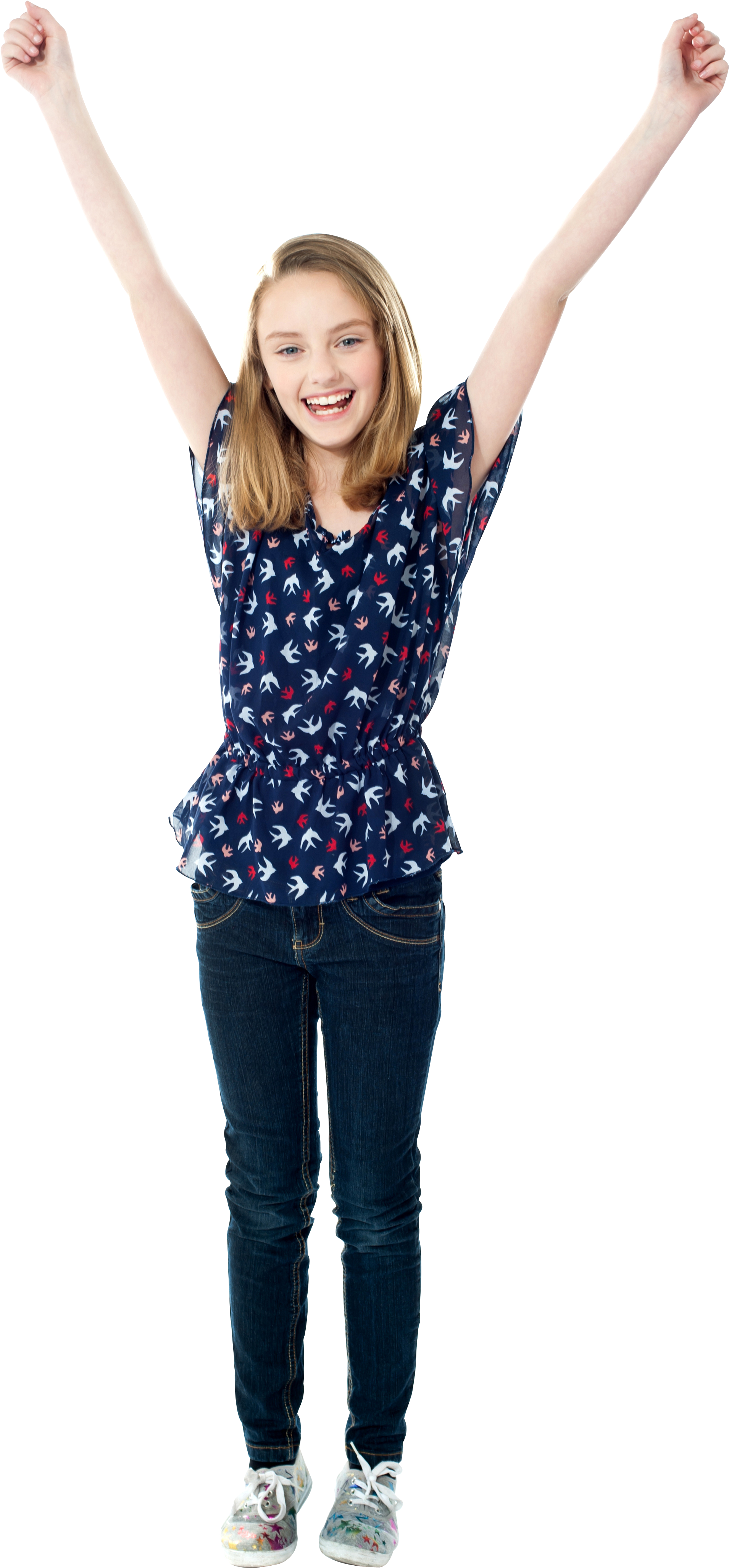 Happy Women Free Commercial Use Png Image - Standing (2733x4405), Png Download
