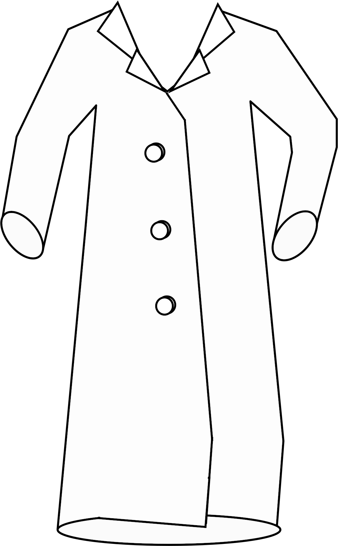 Laboratory Coat Big Image Png - Clip Art (1697x2400), Png Download