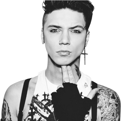 Andy Black - Andy Biersack Hot (500x406), Png Download