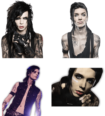 Andy Biersack - Black Veiled Brides Andy (400x400), Png Download