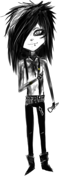 Black Veil Brides - Andy Biersack (202x600), Png Download