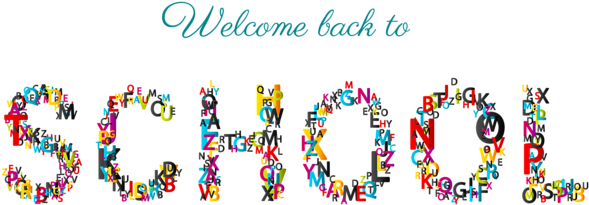 Back To School Clipart - School (600x214), Png Download