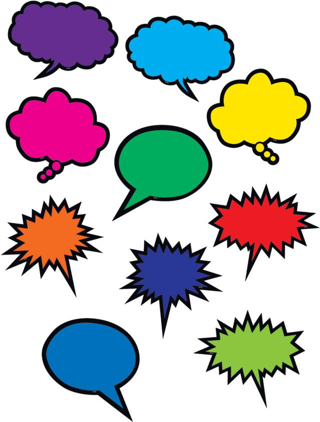 Tcr2145 Colorful Speech/thought Bubbles Accents Image - Teacher Created Resources Accents (900x900), Png Download
