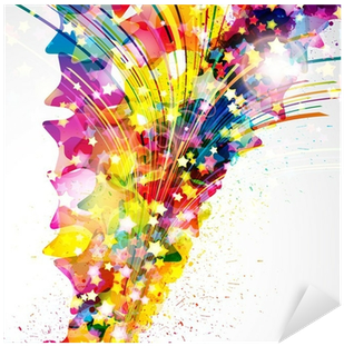 Abstract Background Forming By Watercolor Paint Splashes - Arka Plan Sıçramış Png (400x400), Png Download
