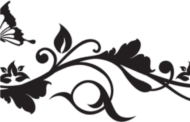 Butterfly Tattoo Designs Png Transparent Images - Wall Sticker Floral Pattern (640x480), Png Download