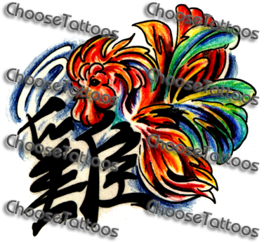 Free Download Tattoo Gallery Chicken Tattoo Designs - Rooster Tattoo (400x379), Png Download