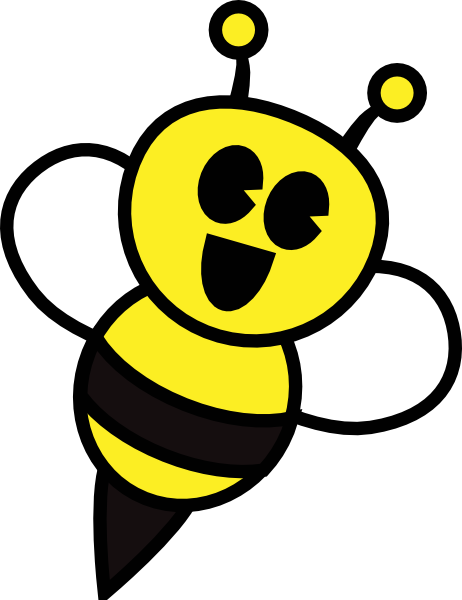 Bumble Bee Clipart - Cartoon Bumble Bee Png (462x600), Png Download