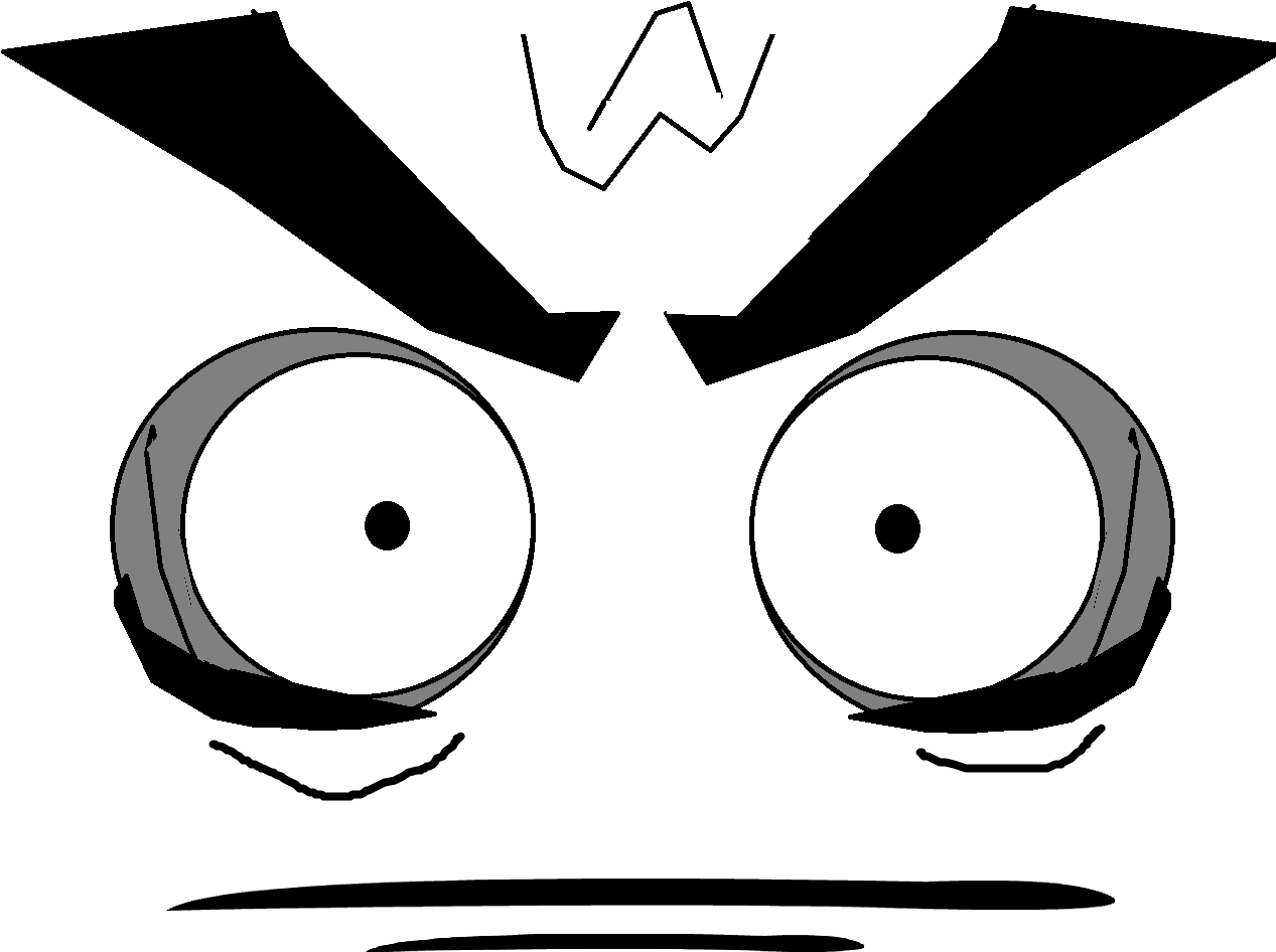 Old Evil Eye - Cartoon Evil Eye Png (1501x1173), Png Download
