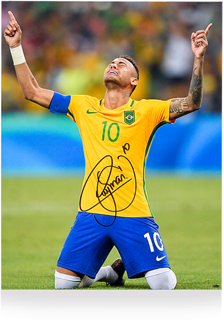 Neymar Jr Signed Shirt (650x665), Png Download