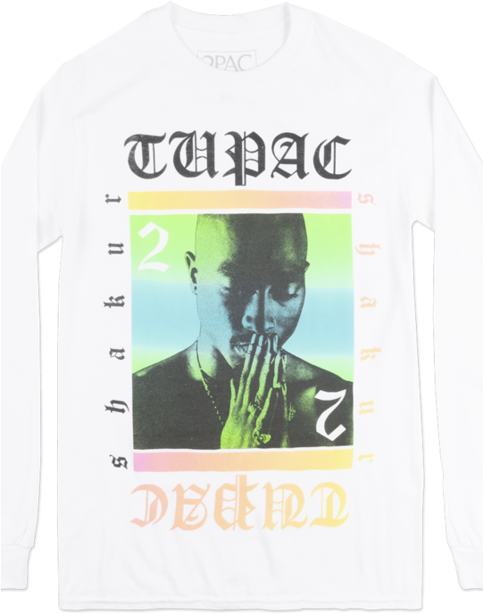 Tupac Old English Long Sleeve Shirt Mens 2pac Hip Hop - Tupac (only God Can Judge Me) Music Poster Print (540x720), Png Download