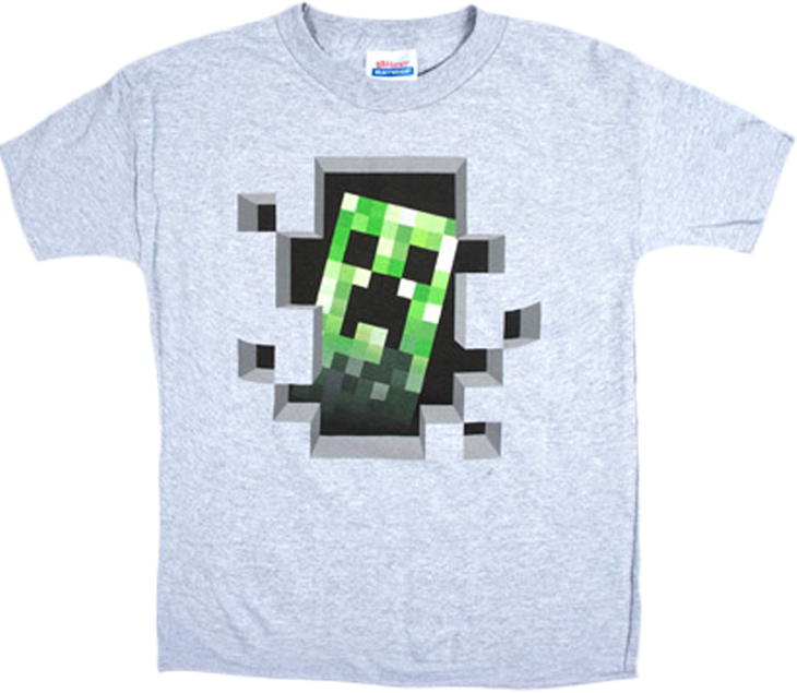 Minecraft - Minecraft Shirt (730x635), Png Download