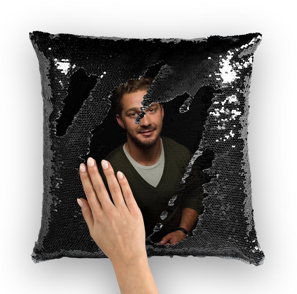 Shia Labeouf ﻿sequin Cushion Cover - Pillow (1024x1024), Png Download