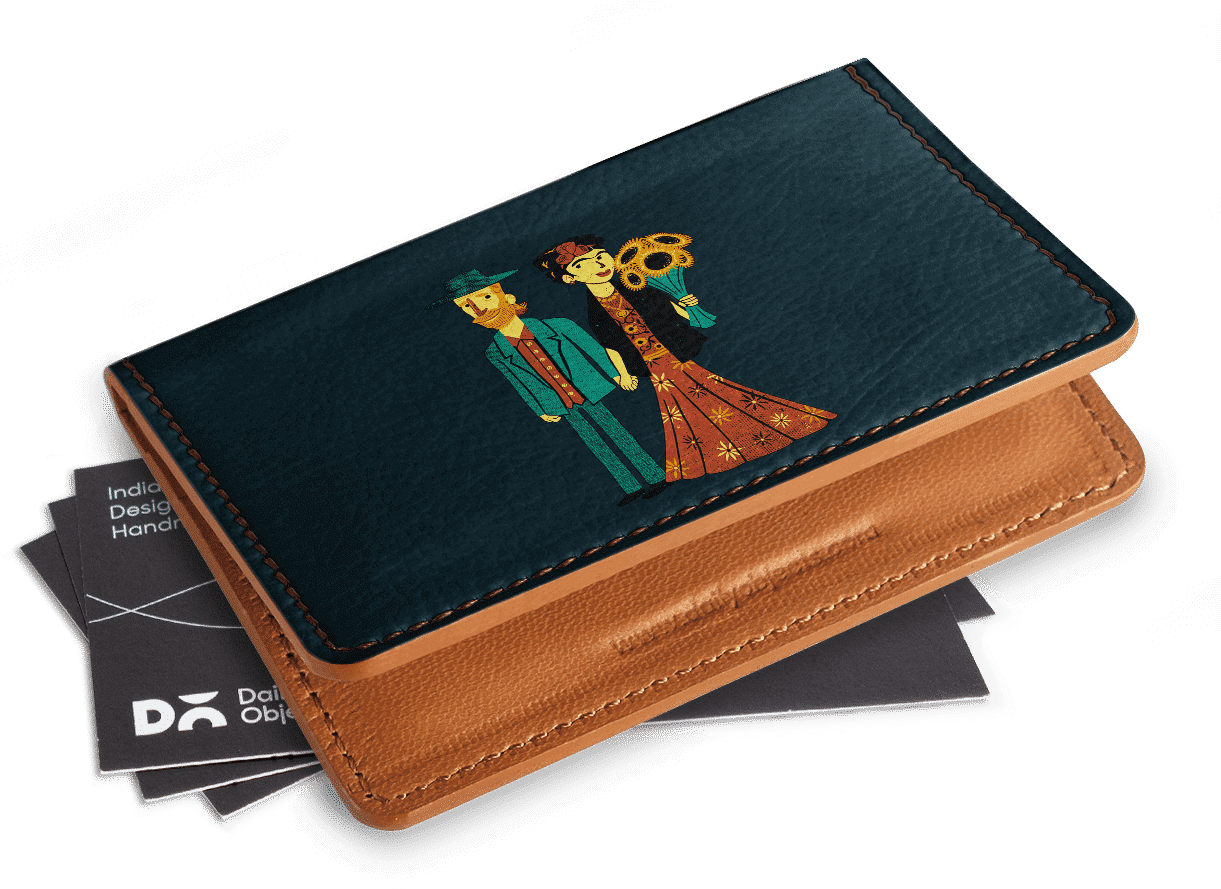 Dailyobjects Love Is Art Frida Kahlo And Van Gogh Card - Business Card (1220x900), Png Download
