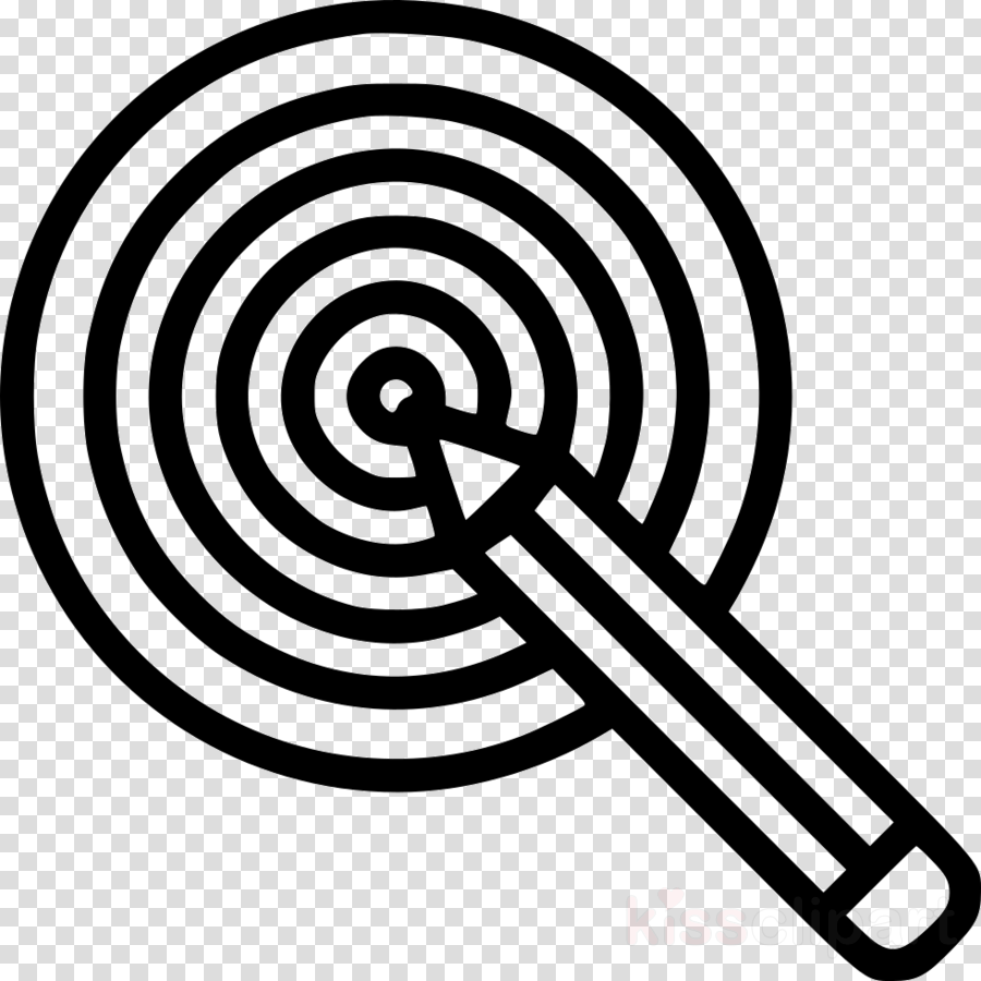 Goals Target Pencil Clipart Bullseye Pencil Clip Art (900x900), Png Download