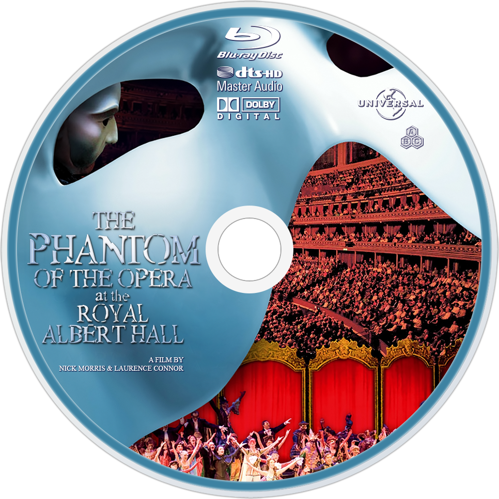 The Phantom Of The Opera At The Royal Albert Hall Bluray - Phantom Of The Opera Royal Albert Hall Label (1000x1000), Png Download
