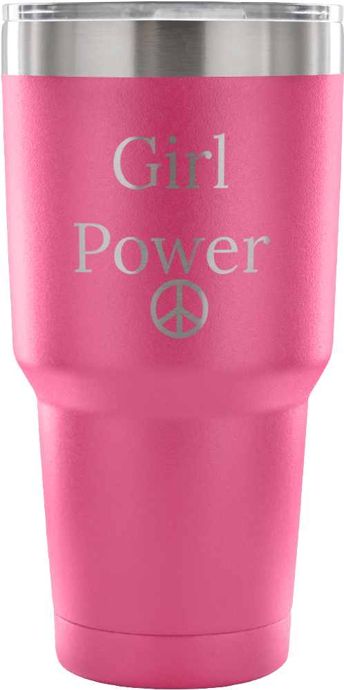 30 Oz Double Vacuum Tumbler Travel Mug Girl Power Funny - Mug (1024x1024), Png Download