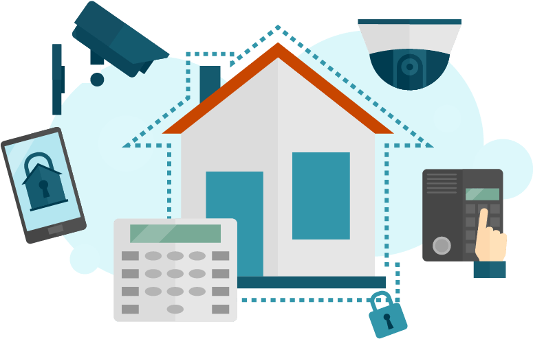 Use Systems Help To Prevent Crime, Warn Of Danger And - Seguridad En Las Casas (779x503), Png Download