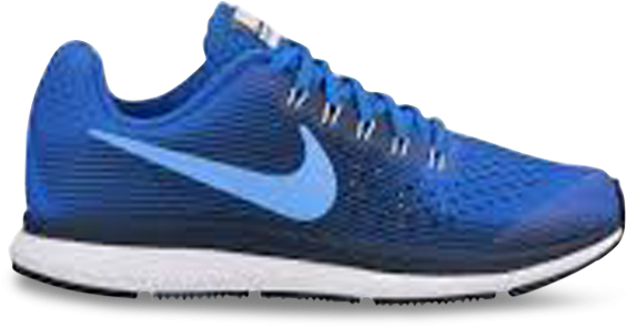 Nike Zoom Pegasus 34 Gs Kids Royal Pulse Obsidian - Shoe (685x478), Png Download