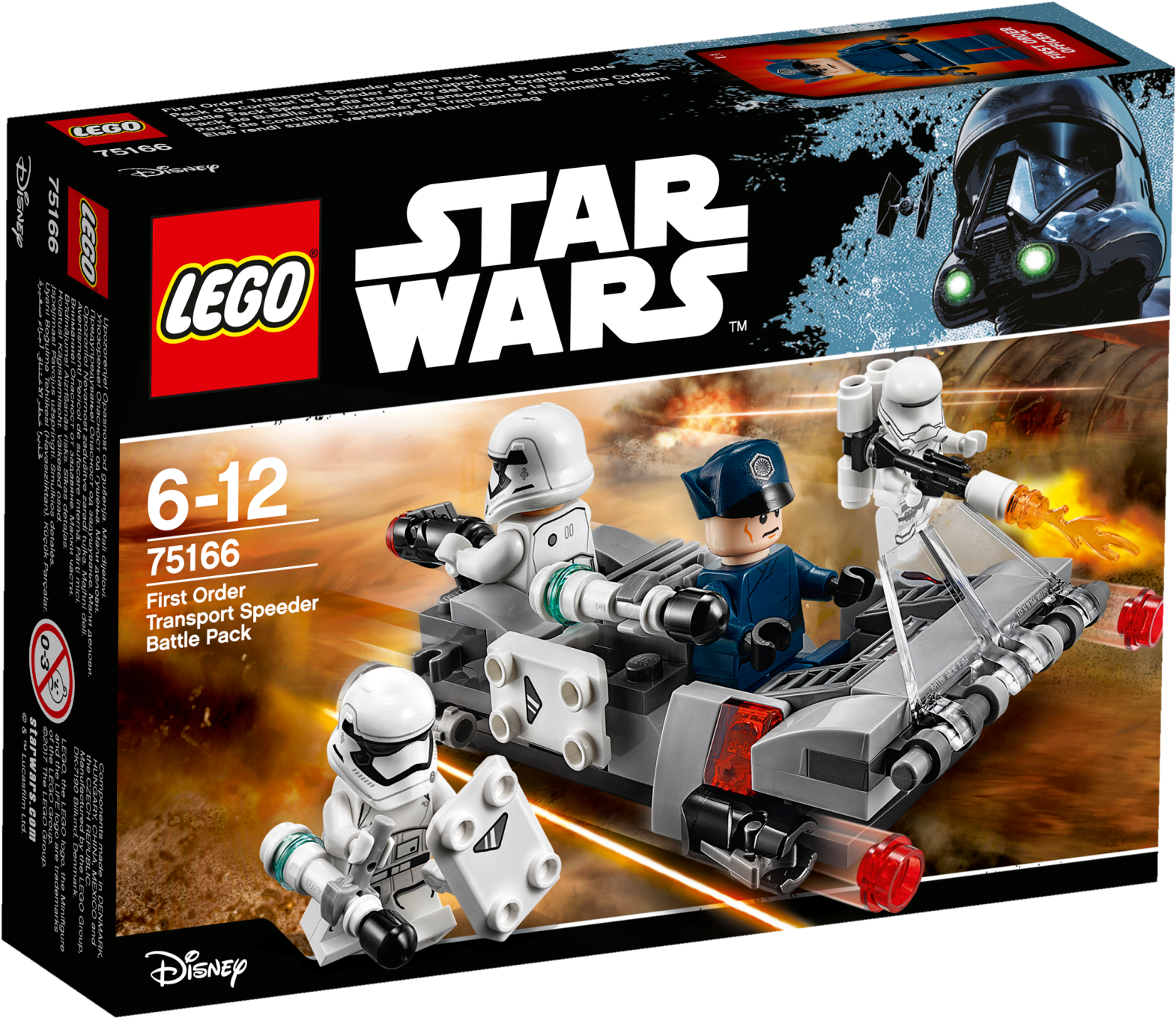 Lego Star Wars 75166 First Order Transport Speeder - Lego Star Wars First Order Transport Speeder Battle (2400x1800), Png Download