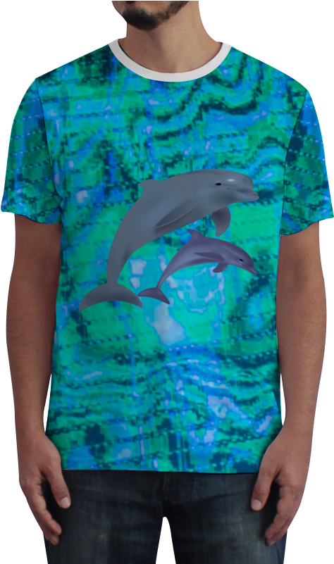 Camiseta Fullprint Seapunk - T-shirt (800x800), Png Download