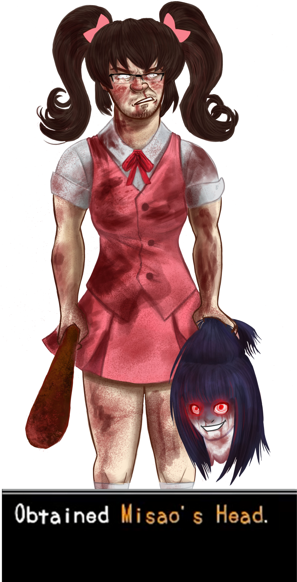 “this Is The Face Of A Man That Is 100% Done - Misao Game (994x1920), Png Download