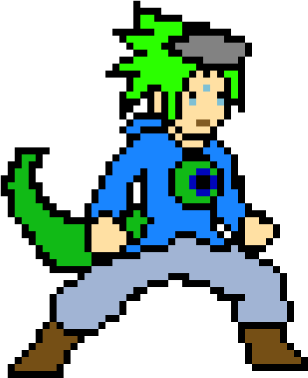 Jacksepticeye Base Sprite - Pixel Art (560x630), Png Download