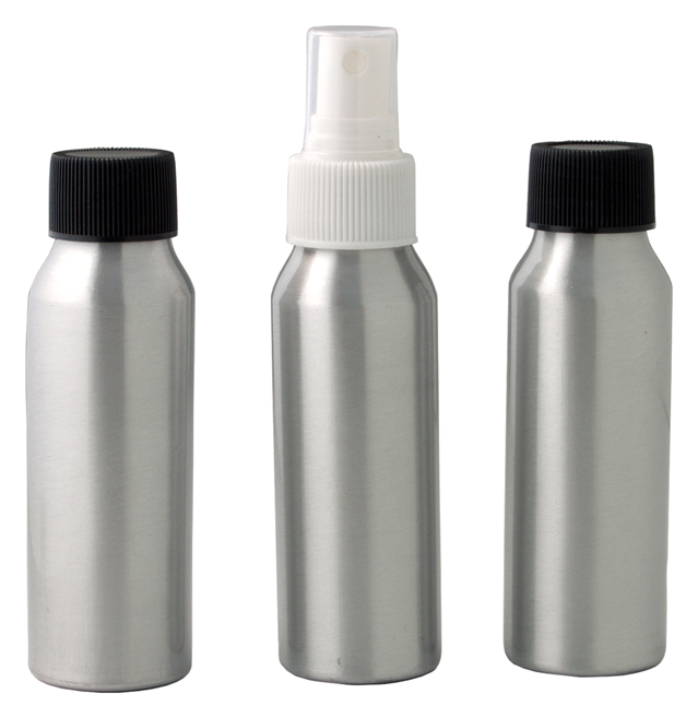 Set Of 3 Aluminium Bottles For Travelling - Aluminium (900x660), Png Download