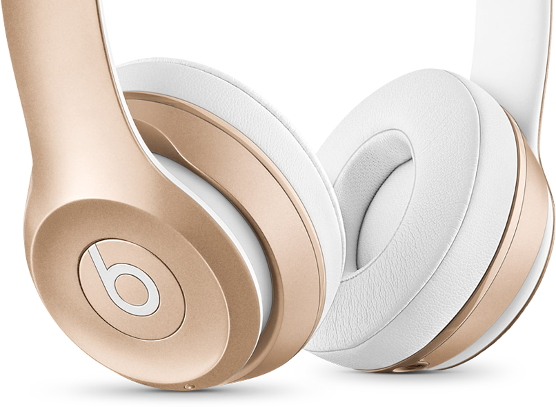 Beats-gold - Beats By Dr. Dre Solo2 Wireless On-ear Headphone - (806x590), Png Download